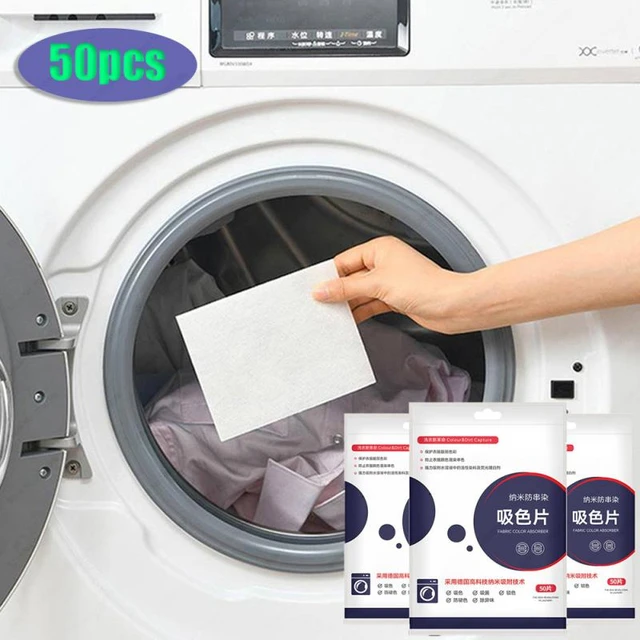 100PCS Washing Machine Use Mixed Dyeing Proof Color Absorption Sheet Color  Catcher Grabber Cloth Anti Dyed Cloth Laundry Papers - AliExpress