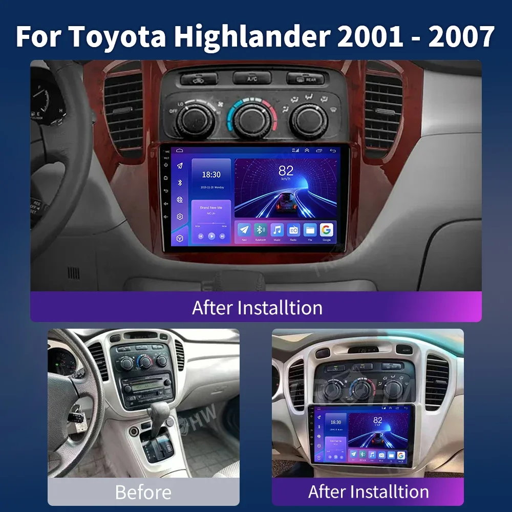 Ÿ ̷ 1 XU20 2001-2007 Ƽ̵  ÷̾, ׺̼ ׷, 2 Din DVD  , ȵ̵ ڵ 