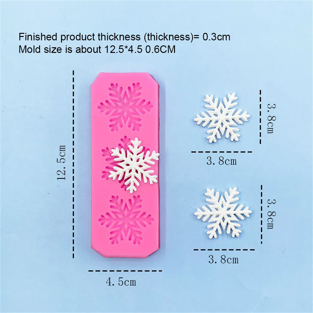 Snowflake Chocolate Fondant DIY Silicone Mold Baking Cooking Decorating  Tools Party Cake Around Decoration Christmas Winter Gift - AliExpress