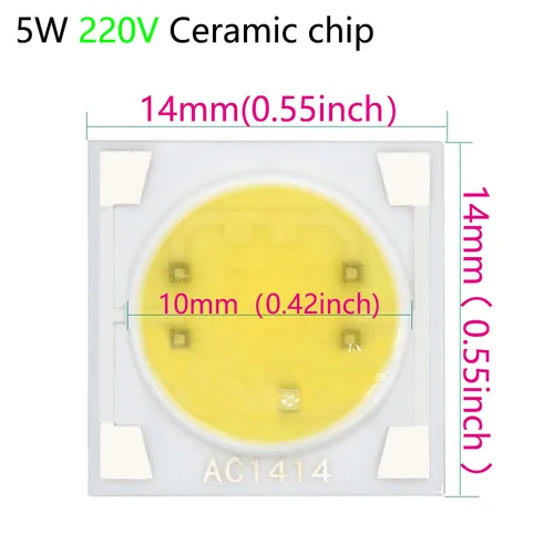 LEDCOB 고출력 LED 전구, 5W 칩 50W, 220V 10W 20W 30W 전구 램프, 220V LED 매트릭스, 야외 실내 투광 조명 화이트 3