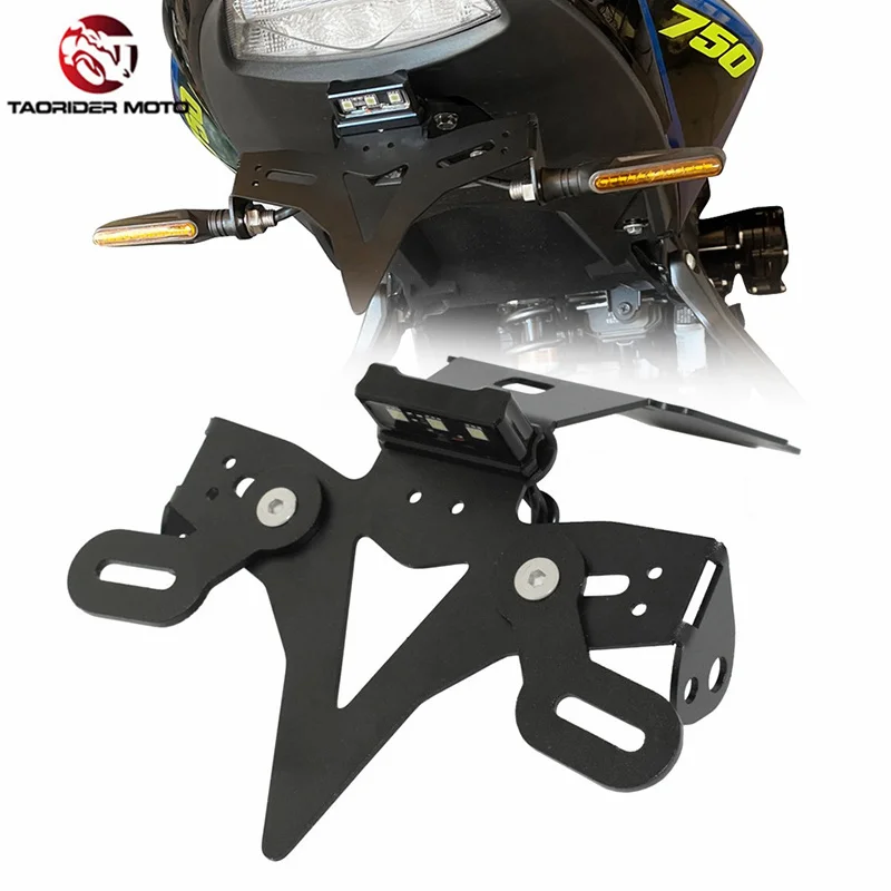 License Plate Holder Bracket Kit For Suzuki GSX-S750 GSXS750 GSX-S GSXS 750 GSX S750 Tail Tidy Fender Eliminator with LED Light license plate holder motorcycle license plate holder motorcycle license plate