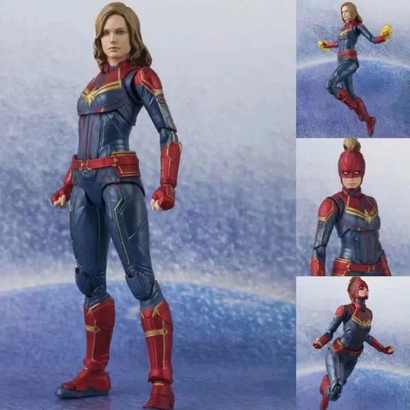 Anime Figure Avengers Captain Marvel Action Figure Model Toys Articolato Giunto Mobile Modello Da Collezione Giocattolo Regalo Di Compleanno