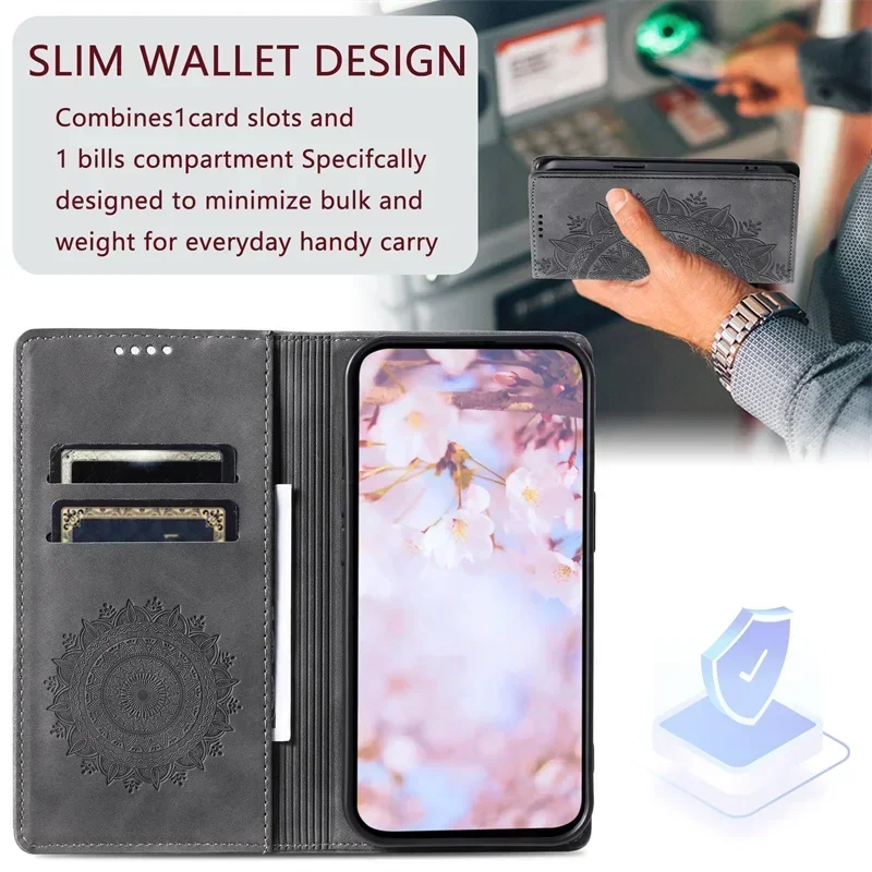 Magnetic Luxury Leather Flip Case - Premium Smartphone Cover