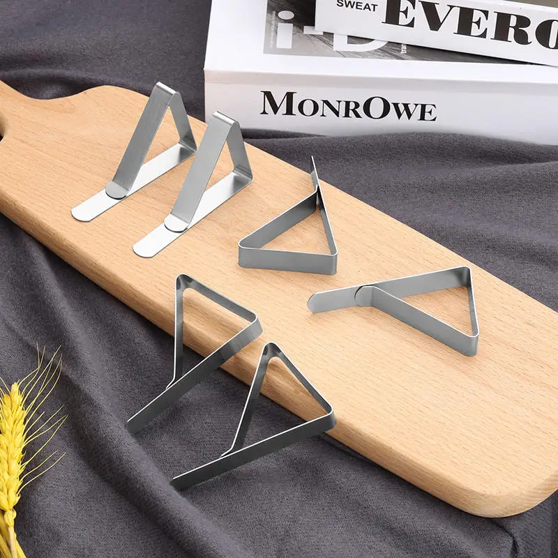 8 Pcs Stainless Steel Tablecloth Clip,Non-Slip Adjustable Table Cover Clamps Clip Table Cloth Holders For Home Party Picnic 4