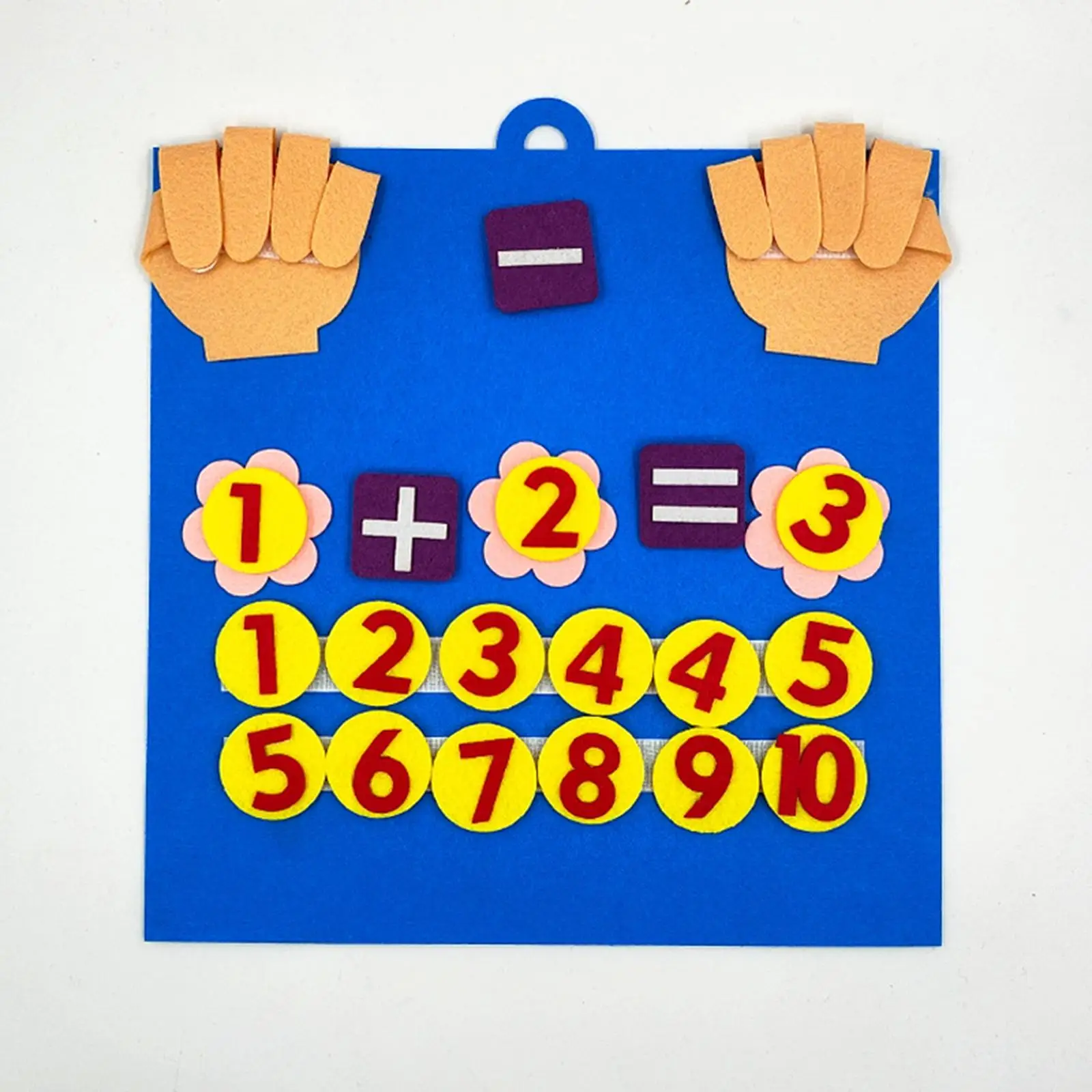 Felt Board Finger Numbers Counting Toy Hand Number Math Toy Addition Subtraction Educational Toys for 3+ Year Old Boys Girls