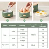 Double layer Egg Boiler Household Electric Egg Cooker Steamer Poacher Multifuctional Corn Milk Heating Breakfast Machine 220V 6