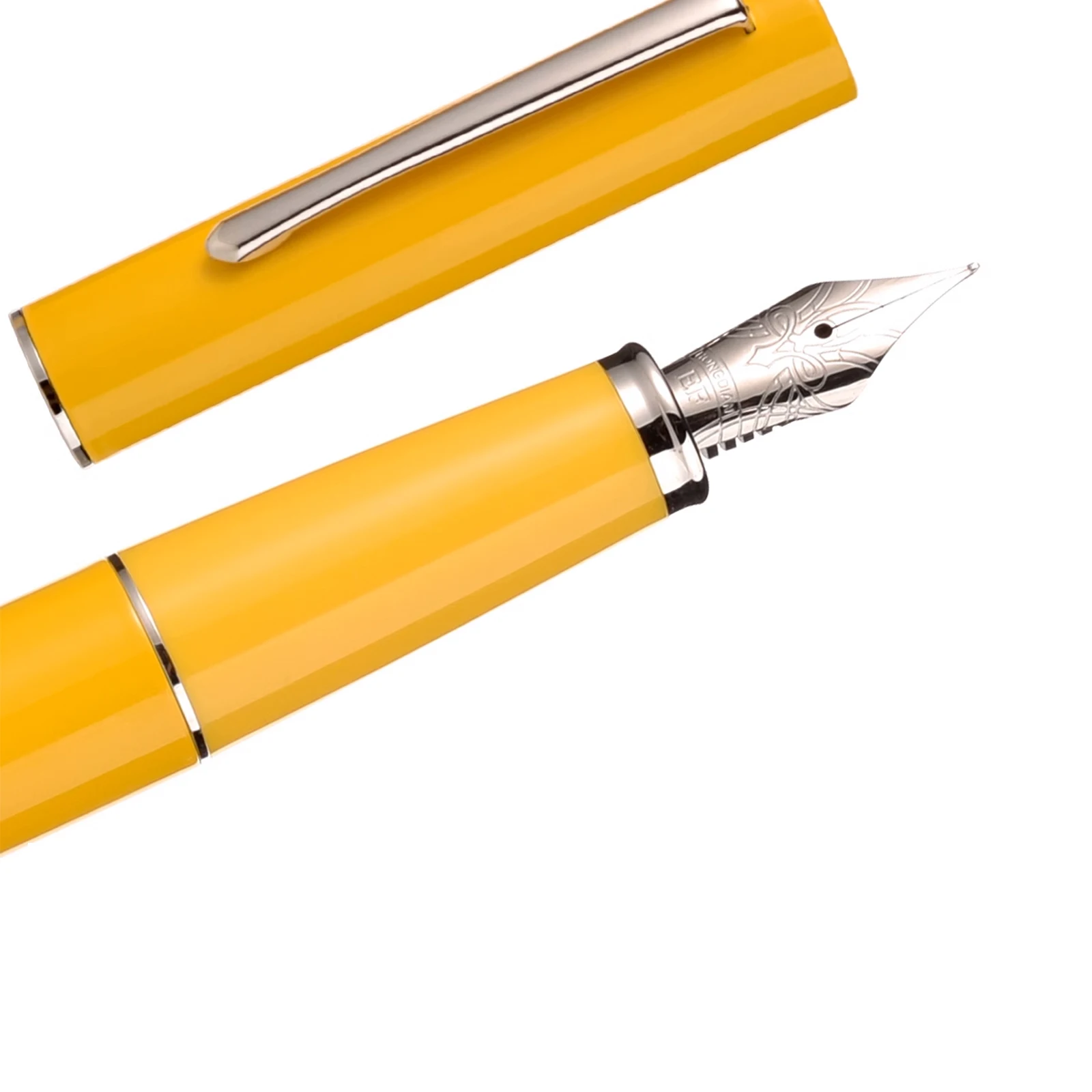 Hongdian C2 Mystery Explorer Classic Metal Fountain Pen EF/F Polished Plain Nib School Office Supplies student Writing Pen fountain pen