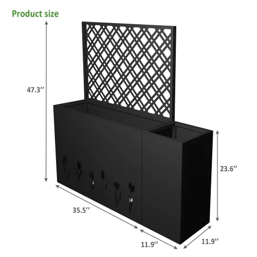 Galvanized Steel Planter 3