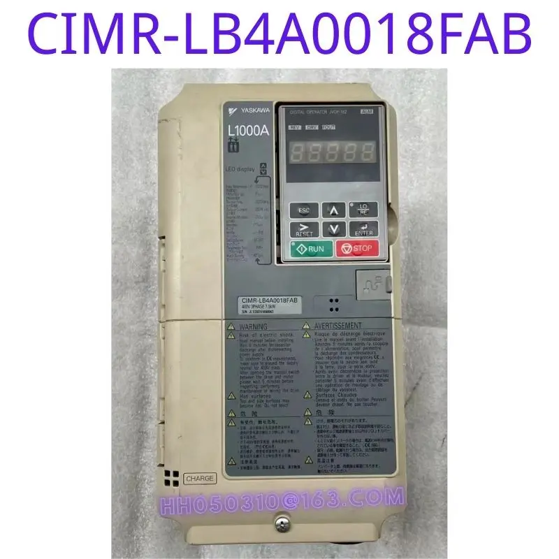 

Used frequency converter CIMR-LB4A0018FAB 7.5KW 380V functional test intact appearance intact