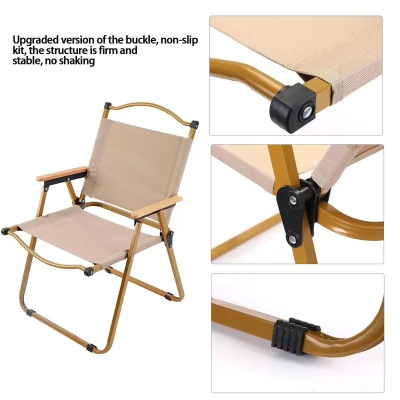 Foldable Outdoor Seat Camping Fishing Chair Multifunctional Portable Steel Tube Lightweight Beach Picnic