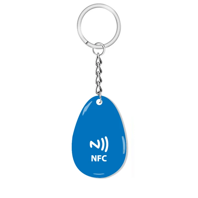 Keychain Digital Business Card Smart NFC Epoxy Tag Instantly Share Contact Info Social Media Payment Apps and More 3