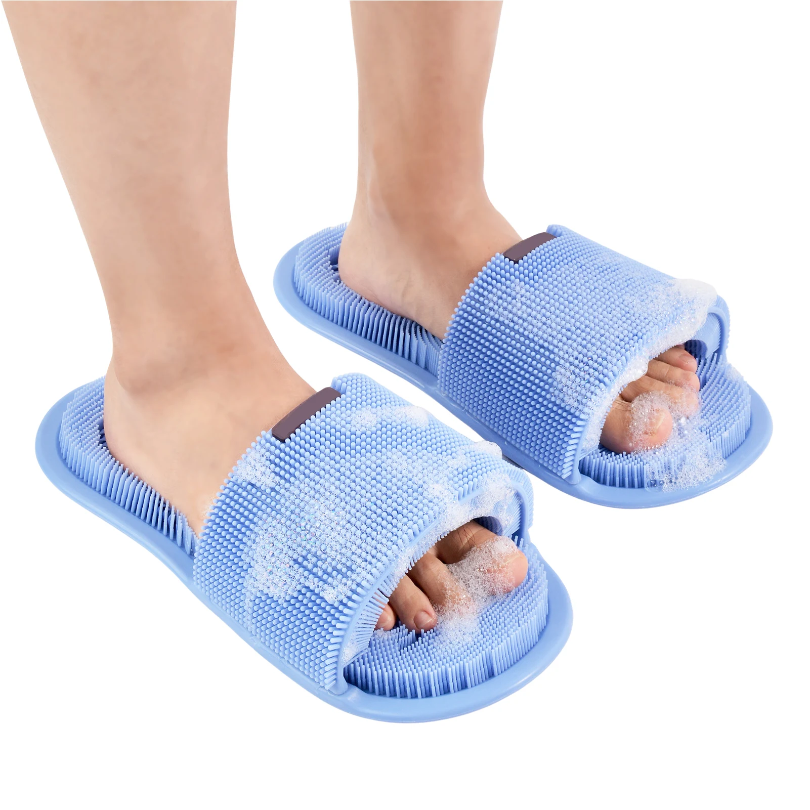

Shower Foot Washing Slippers Silicone Anti-skid Remove Dead Skin Foot Brushes Bathroom Foot Relax Rubbing Massage Cleaning Brush