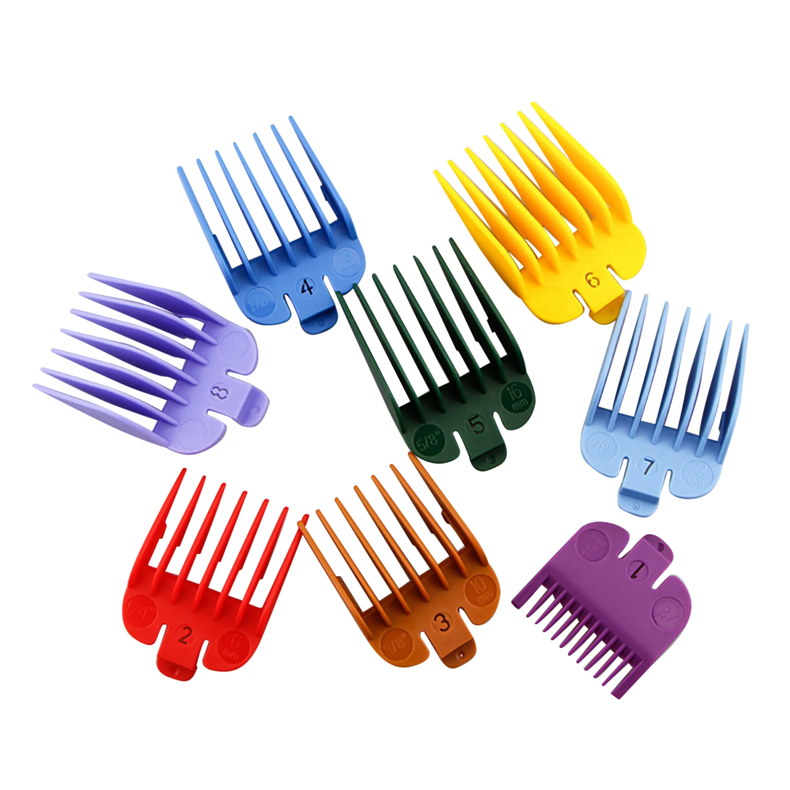871575-ec2d9c.jpg 8Pcs Hair Clipper Guide Combs For Wahl Trimmer Attachment Hair Cutting Limited Comb Haircut Tools Trimmer Guard Combs Auxiliary - Image 1