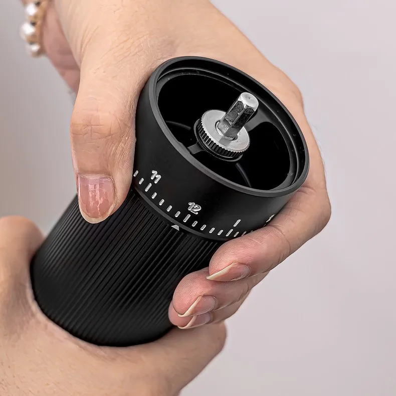 Sb51a3e5f65d74080a1fcb80bcaa00c7dI Manual Coffee Grinder CNC Stainless Steel Espresso Hand Bar Accessories Tool Grain Grinders High Quality Portable Coffee Maker