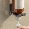 Universal Punch-free Shower Gel Bottle Rack Wall Mounted Adjustable Shampoo Bottle Metal Holder Hand Soap Dispenser Hook 4