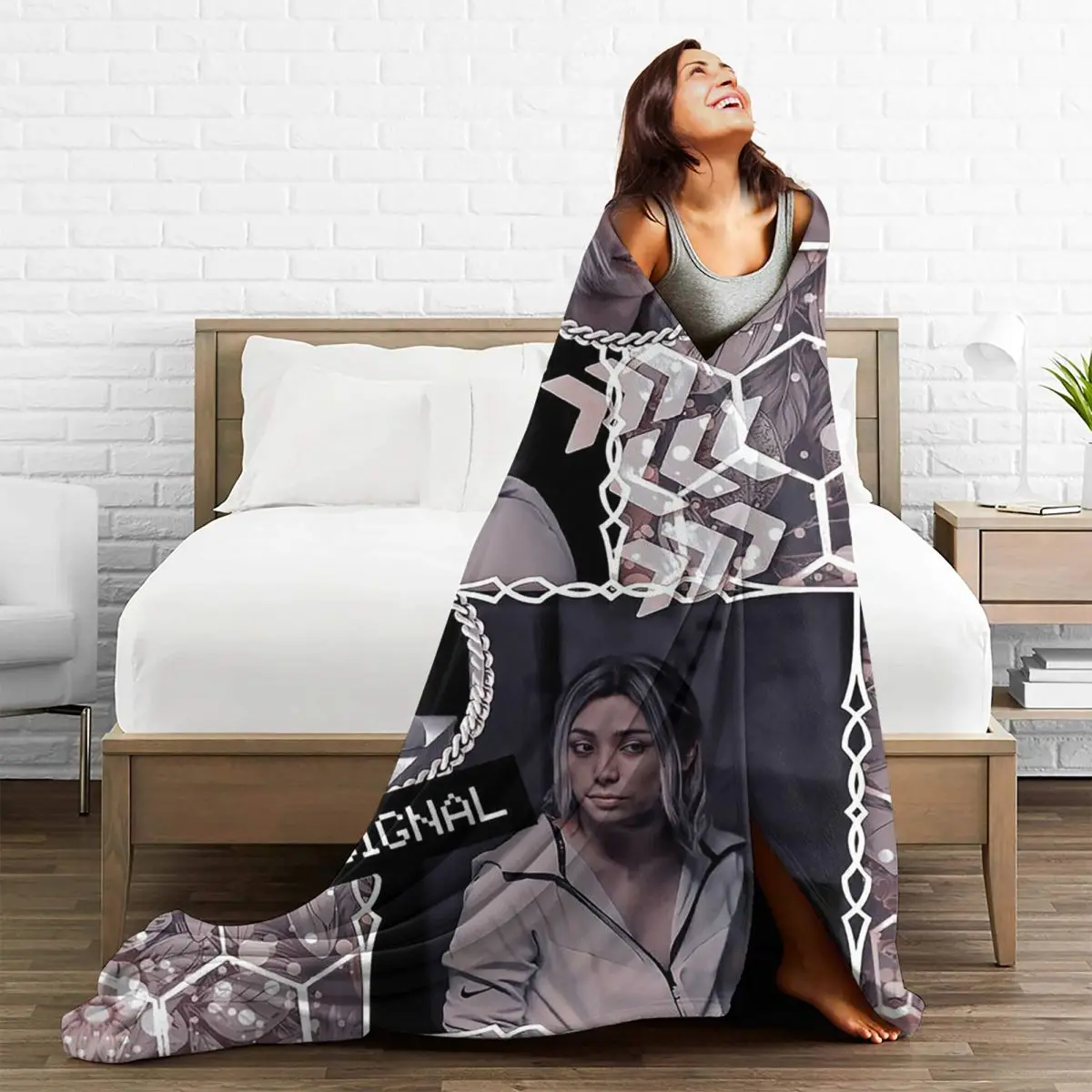 Chishiya Collage Blanket Alice In Borderland Plush Funny Breathable Throw Blanket for Home All Season 3