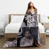Chishiya Collage Blanket Alice In Borderland Plush Funny Breathable Throw Blanket for Home All Season 3