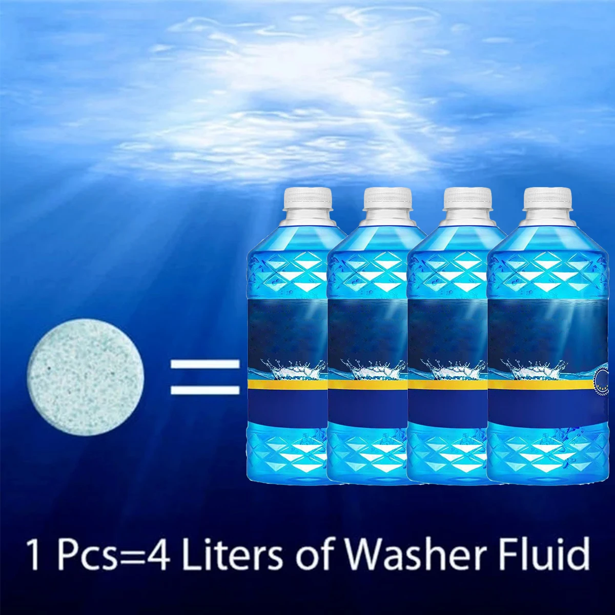 20/40/60Pcs Solid Cleaner Car Windscreen Wiper Effervescent Tablets Glass Toilet Window Windshield Cleaning Auto Accessories