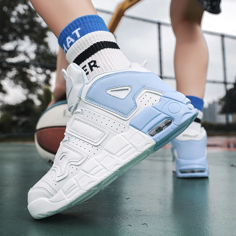 

2024 New Fashion Men Sneakers on-slip Wear-resistant Men Casual Sneakers Air Cushion Breathable Soft Bottom Man Basketball Shoes