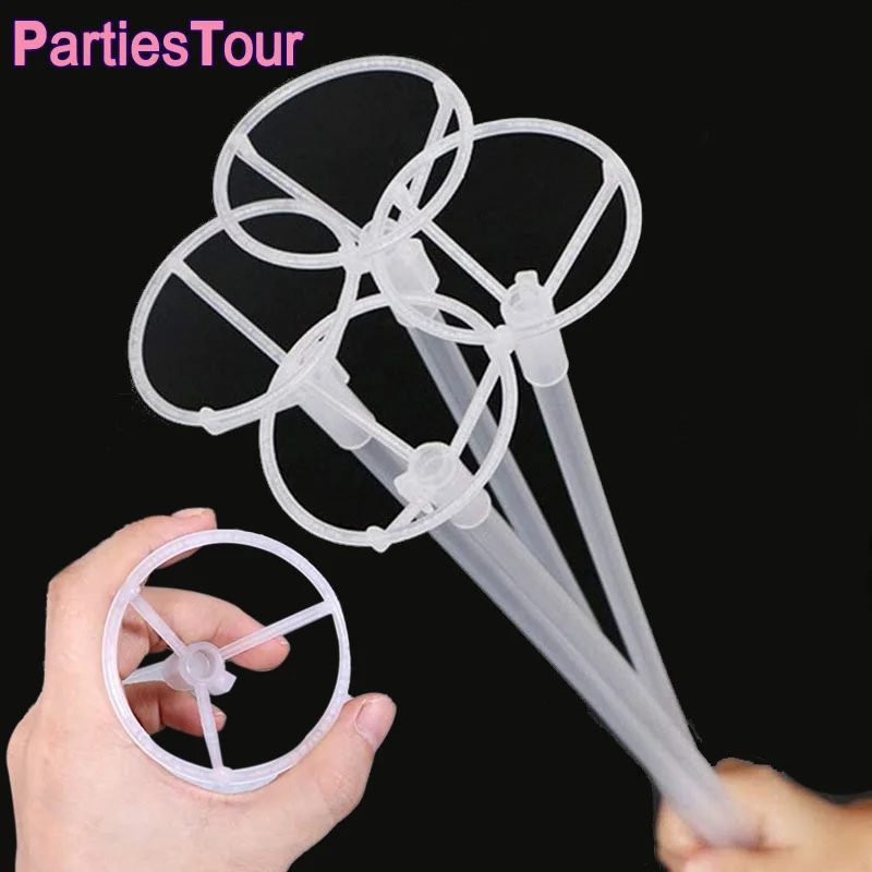 Balloon stand holder birthday party decoration set party balloon set birthday balloon set balloon arch set balloon arch kit 10/20 Set Clear Balloons Holder Sticks For Party Decoration