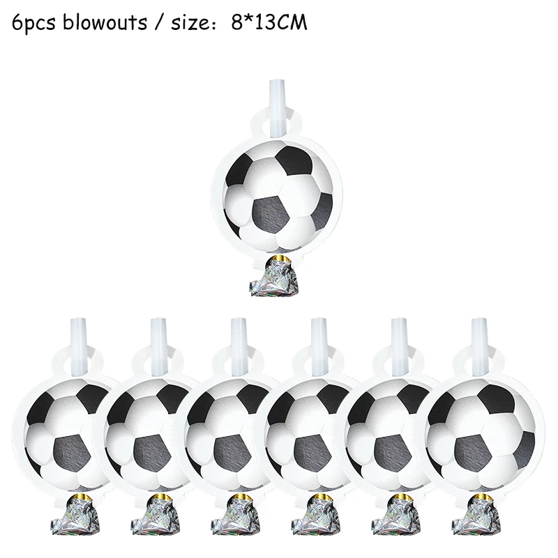thumbnail image 1 of Decoraciones para fiestas de cumpleaños con temática de fútbol Globos de fútbol Platos de papel Servilletas Juego de laberinto de fútbol Suministros para fiestas deportivas Sorteo, 1 of 5