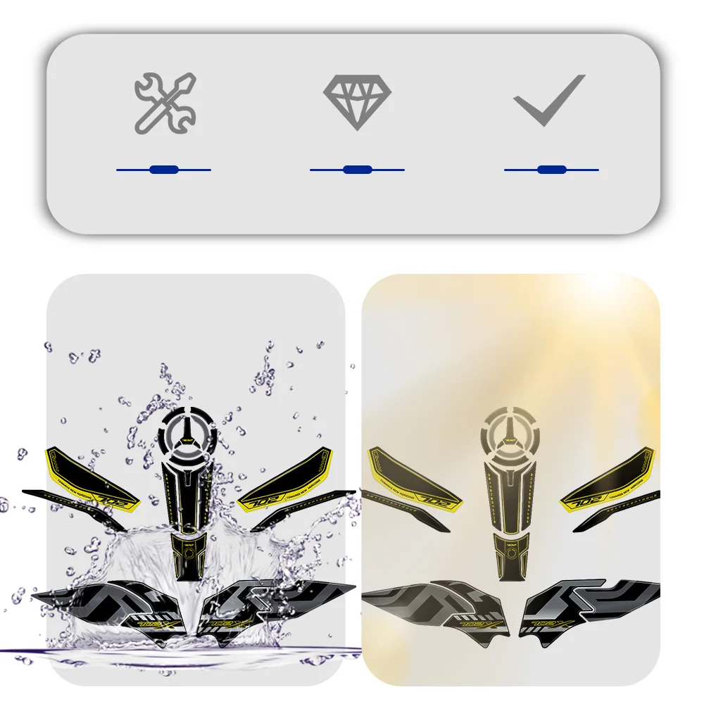 Kit Autocollants 3D Résine Protections Compatibles Avec Benelli TRK 702