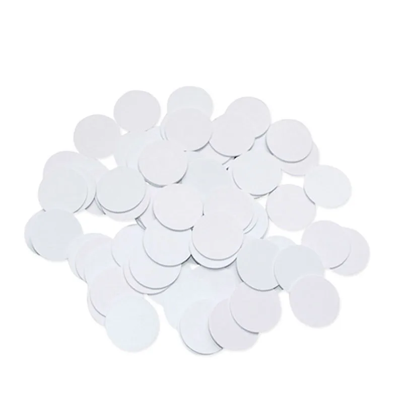 Etichette NFC TAG NTAG216 Diametro 30mm | Confezione 100 Pezzi | In Carta | Chip NTAG216 | Per Automazione E Interazione Smart