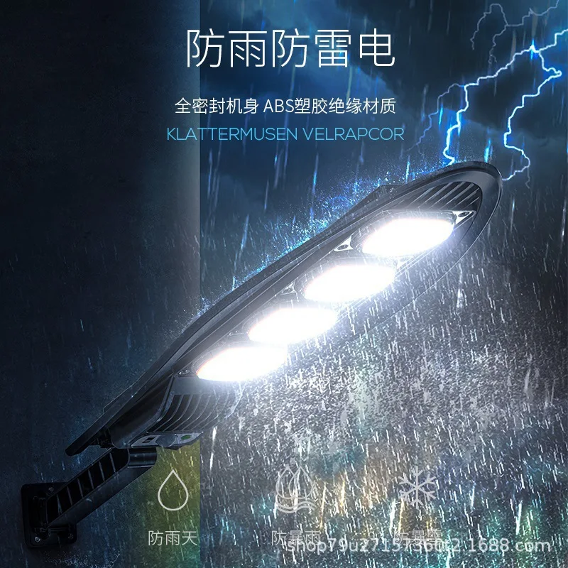 Upgraded 168LED Solar Street Light Outdoor Waterproof LED for Garden Wall Lamp Adjustable Angle Solar Lamp Built-in 10000mAH Hot 4