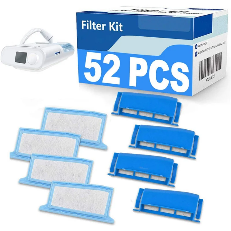 52PCS CPAP Filters Philips Respironics Dreamstation Filters Replacement Cotton Filter Sleep Snorer nasal filters