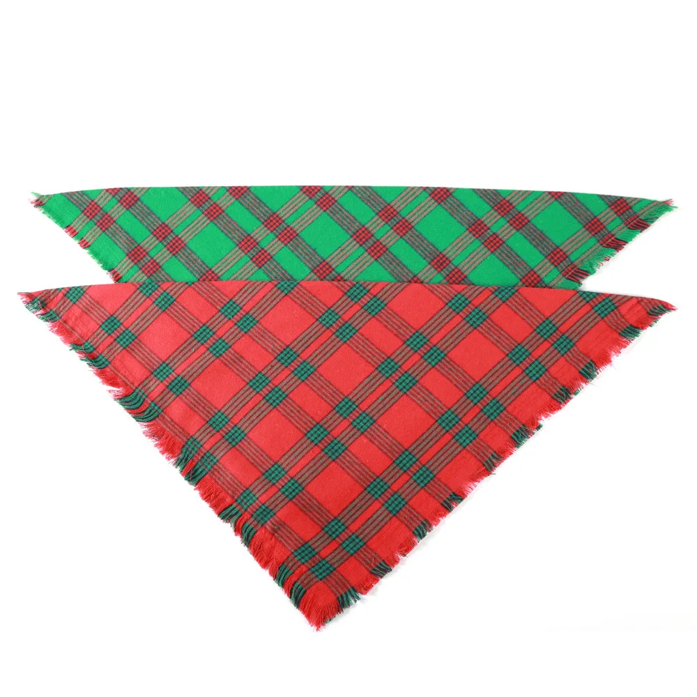 Title 19, Sucado Buffalo Tassel Dog Bandana Christmas Pet...