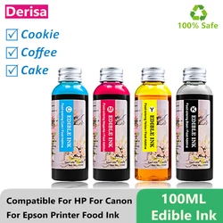 Edible Ink for Canon for Epson for HP All Brand Coffee Art Latte Printer Machine Printing on Cake Drink Rose Flower Food Ink
