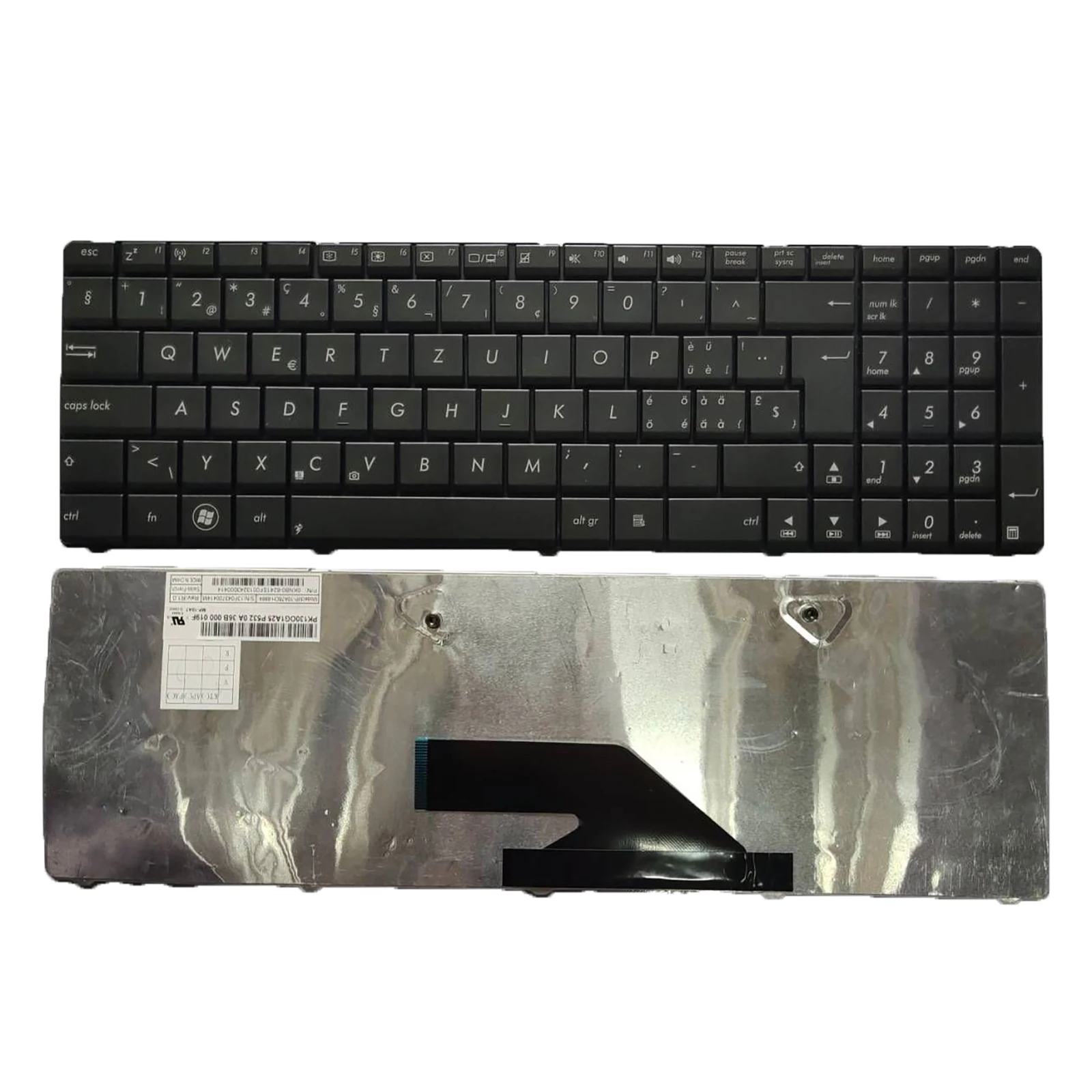 

Новая шведская клавиатура без рамки для ASUS K75A K75V K75VD K75VJ K75VM SW