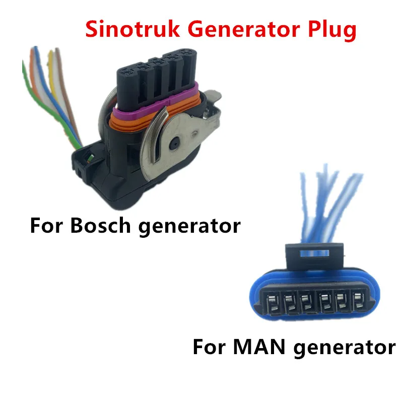 

Plug For Sinotruk HOWO T7H T5G SITRAK C7H Hohan Generator Plug Connector Five-Six Wire Connector Truck Parts