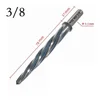 1pc 1/2inch 3/8inch Shank Bridge Reamer HSS Tapered Reamer High Speed Steel Spiral Flute Drill Bit Electric Drill Screw Cutting 1