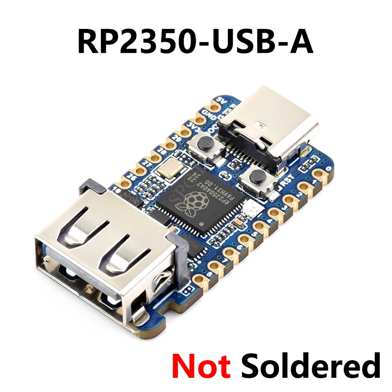 USB A ���� ����, Raspberry Pi Pico 2, RP2350A, Waveshare RP2350-USB-A