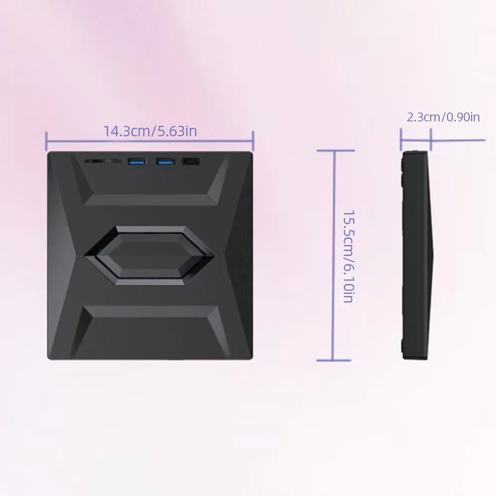 외장 CD DVD 드라이브, USB, C타입 포트, SD, TF 디스크 리더, 리라이터 드라이브, Mac, Linux, Windows XP, 10, 8/7 노트북 PC용, 5 in 1