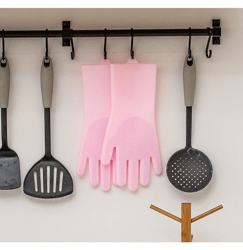 Pet Silicone Bath Glove for Cat Dog Bathing Shampoo Glove Scrubber Magic Dishwashing Cleanner Sponge Silicon Hair Removal