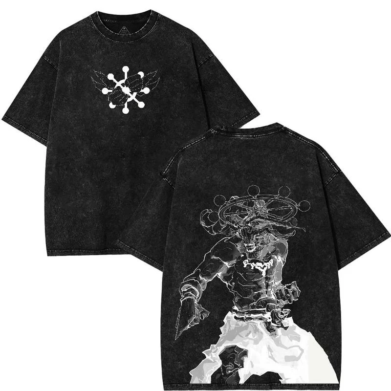 Hot Japanese Manga Jujutsu Kaisen Graphic T-shirt Vintage Washed 1