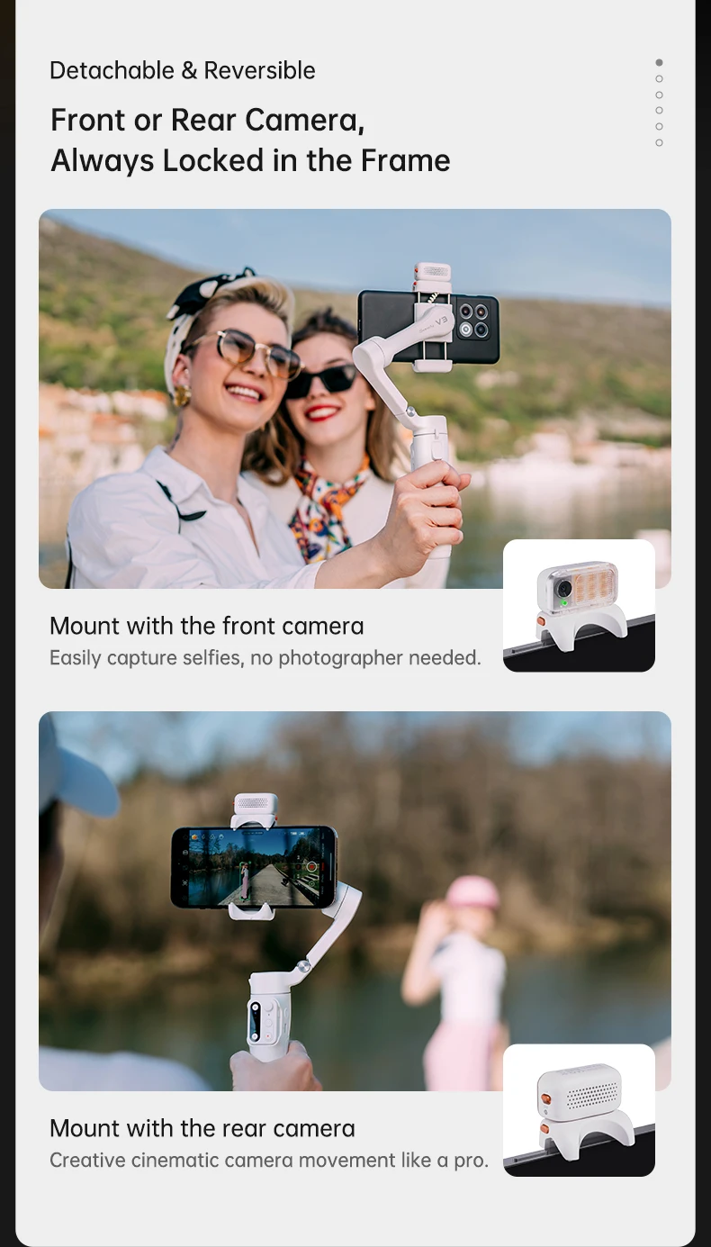 iSteady V3 Gimbal Stabilizer for Smartphone,3-Axis Phone Gimbal for Video Record