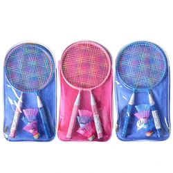 Badminton Set Kids Badminton Racket Set Children Badminton Racquet with 2 Badminton Rackets, 4 Shuttlecocks, 1 Carry Dropship