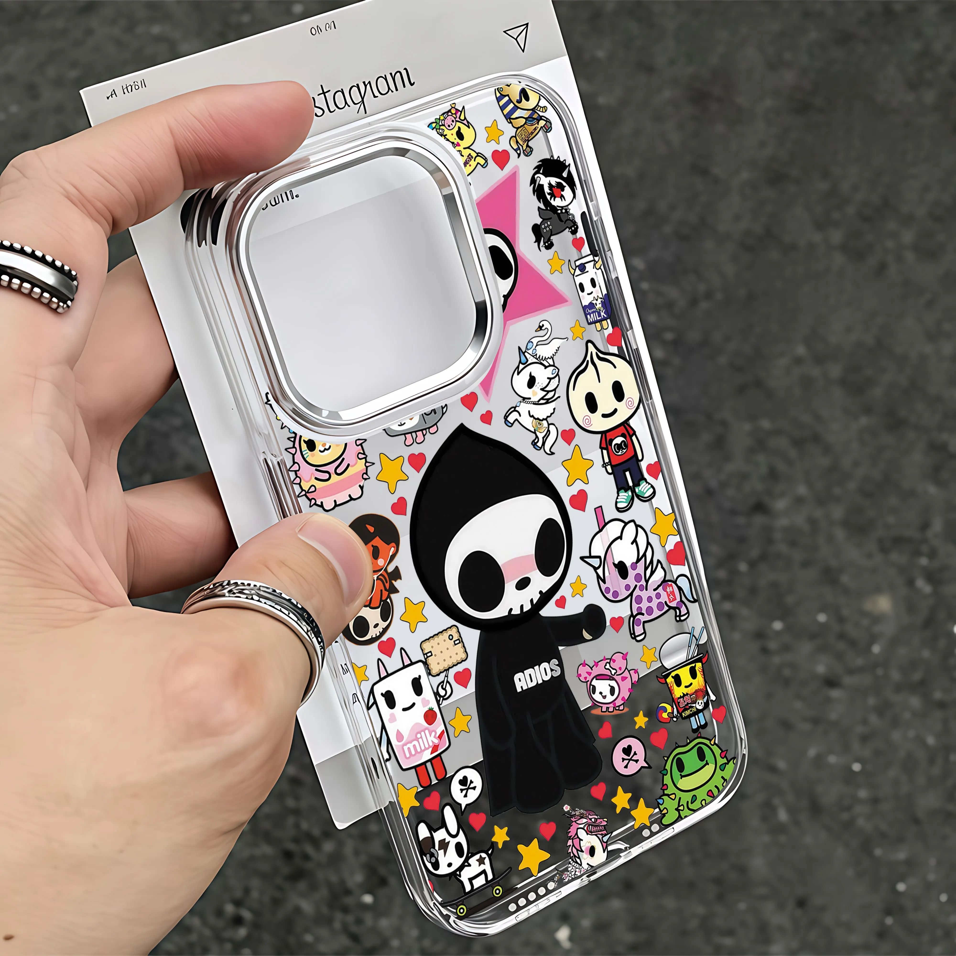 Cartoon Tokidokis Phone Case For iPhone 17 16e 16 15 14 13 12 11 mini Pro Max X XR XSMAX 8 7 Air Plus Transparent Soft Cover 4