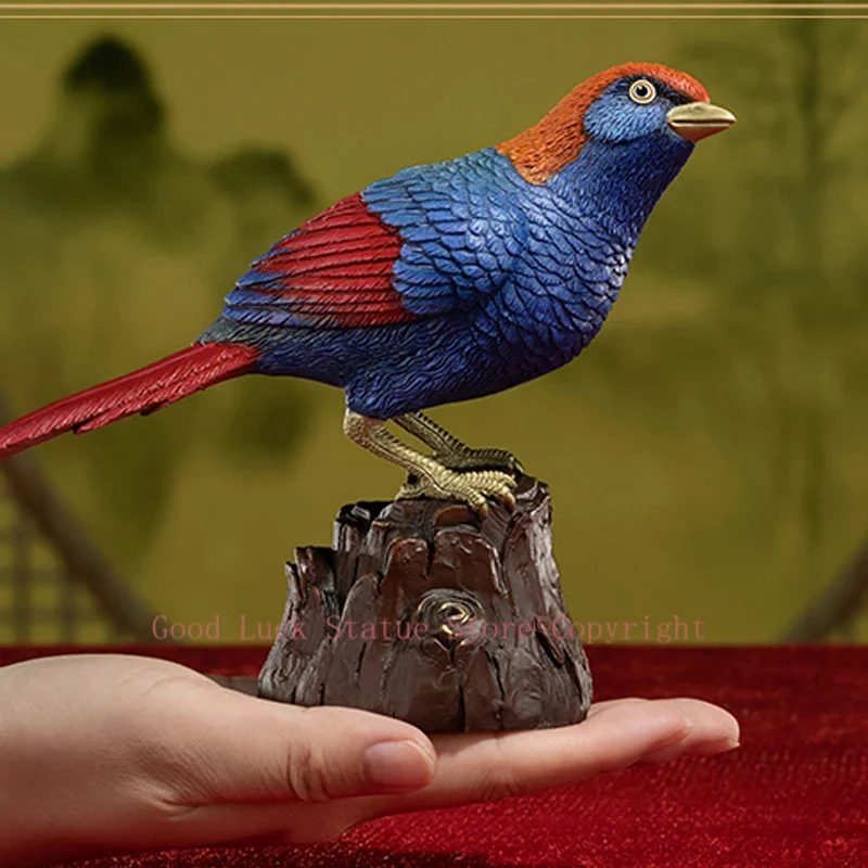 

50% OFF Amazing TOP Handmade COPPER carving Animals work Rare lucky bird 2024 HOME BAR CLUB HOME high grade decorative art