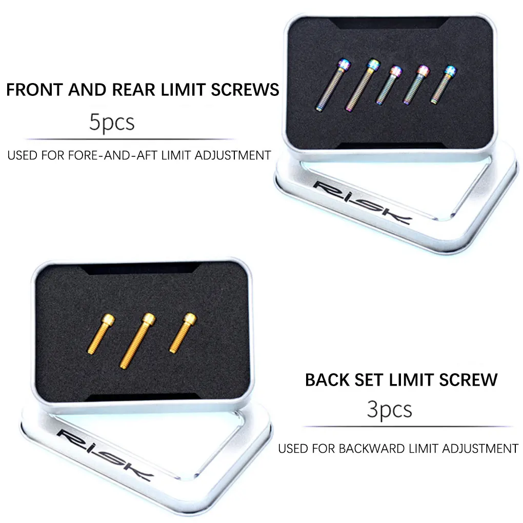 M4x13 5 мм 20 мм болты с головкой из титанового сплава Allens шестигранный винт водонепроницаемые крепежные винты Красочные 5 шт. передние и задние