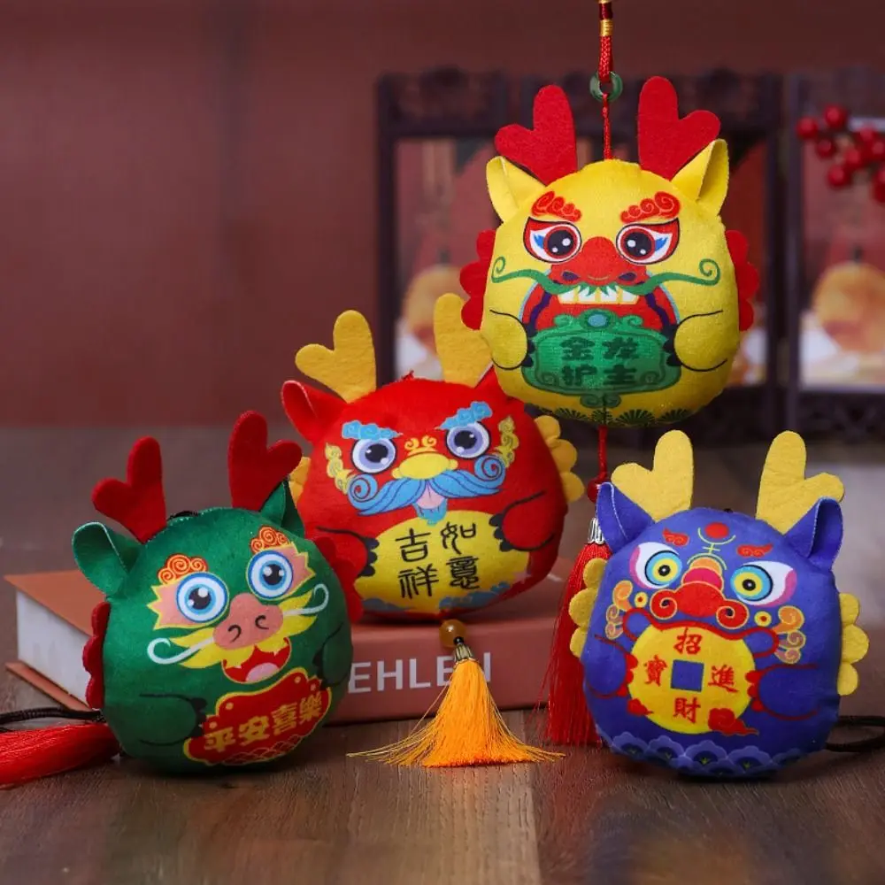 

Skin-friendly Dragon Year Pendant Dragon Plush Doll Plush Soft Lucky Dragon Doll Cute Dragon Mascot Ornament Party Festive
