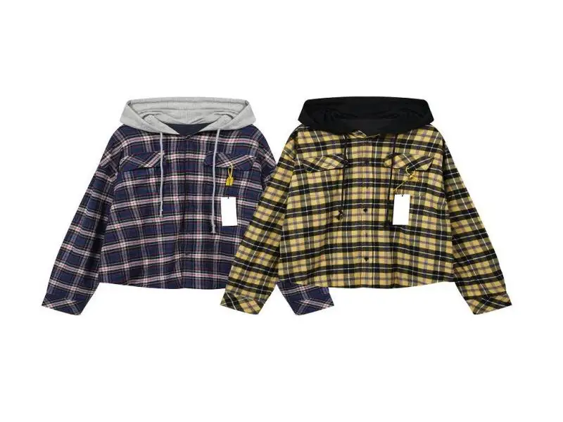 

Plaid GRAILZ Double Sided FLANNEL Hoodie Hoodies Men Women 1:1 Best Quality thick Keep Warm Patchwork Pullover Hip Hop