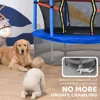 55" Mini Trampoline for Kids with Enclosure Net, Springless Design, Safety Pad, Indoor Outdoor Toy, Gift for Ages 3-6