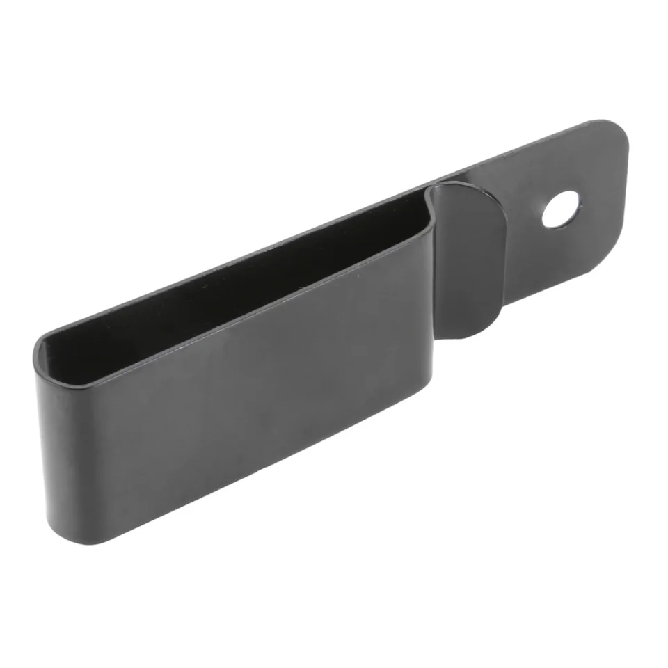 DAZZLEEX 5 Clip A Molla In Ferro Nero Con Guaina – 76x22 Mm – Ganci Porta Oggetti Per Cintura, Fondina, Caccia, Fai Da Te - 3