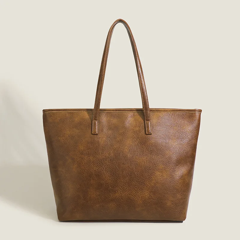 

Retro bag female pattern simple online celebrity shoulder bag pattern Japanese tote ladies shoulder bag handbags