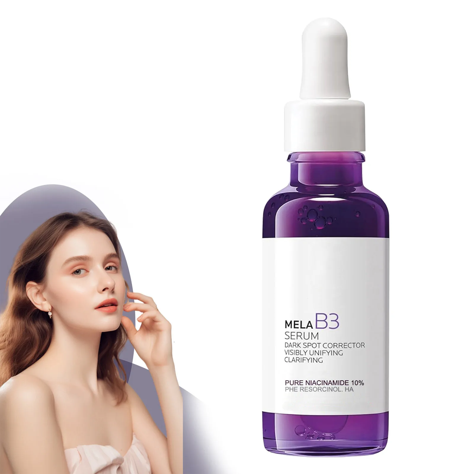 B3 Purple Bottle Serum Facial Essence, Improve Uneven Skin and texture Multi Effect Moisturizin Tightening Increasing Elasticity 6