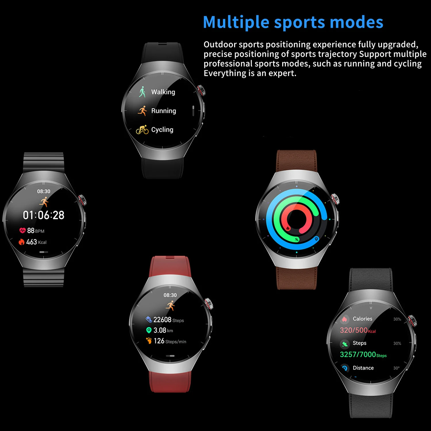 2025 NEW Watch 5 Smartwatch For Android IOS  AMOLED Screen New  Bluetooth Call Smart Watch Men Sport Smartwatch IP68 waterproof